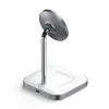 Безпровідна зарядка Satechi Aluminum 2 in 1 Magnetic Wireless Stand (ST-WMCS2M)