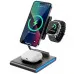 Безпровідна зарядка WiWU Wi-W023 3in1 Wireless Charger (Black)