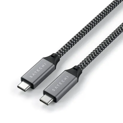 Кабель Satechi USB4 Pro 240W (Space Gray) (1.2 m) (ST-YU4120M)