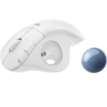 Миша бездротова Logitech Trackball Ergo M575 For Business Off White