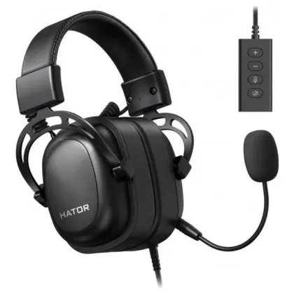 Ігрова гарнітура HATOR Hypergang 7.1X USB (Black)