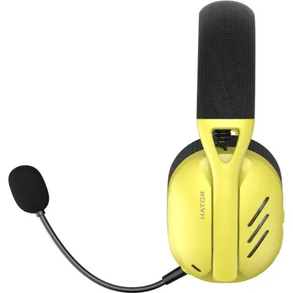 Ігрова гарнітура Hator Hyperpunk 2 Wireless Tri-mode (Black/Yellow)