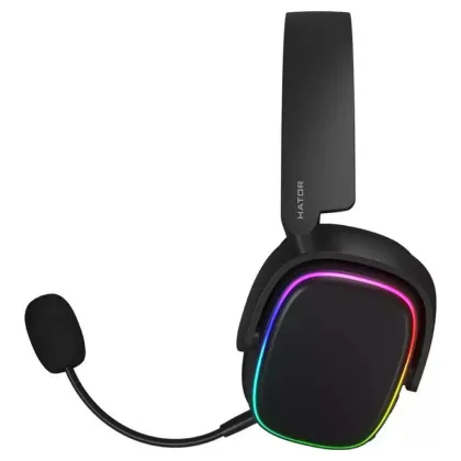 Ігрова гарнітура HATOR Phoenix Wireless RGB Tri-mode (Black)