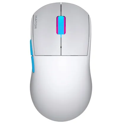 Игровая мышь HATOR Quasar 2 PRO wireless (HTM561WC) (White/Cyan)