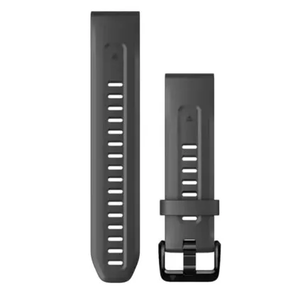 Ремінець Garmin 20mm QuickFit Graphite Silicone Band (010-13102-01)