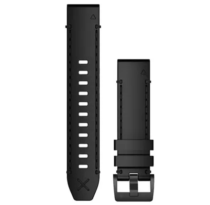 Ремінець Garmin 22mm QuickFit, Black Leather Strap (010-12738-19)