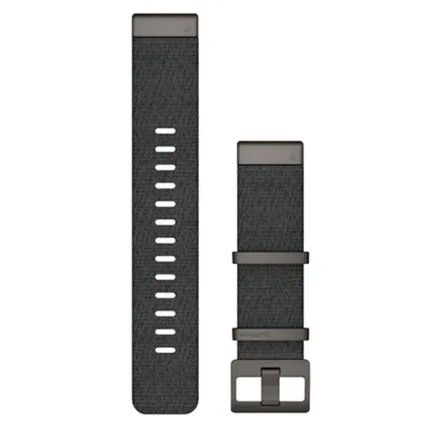 Ремінець Garmin 22mm QuickFit Jacquard-weave Nylon Strap, Heathered Black (010-12738-03)