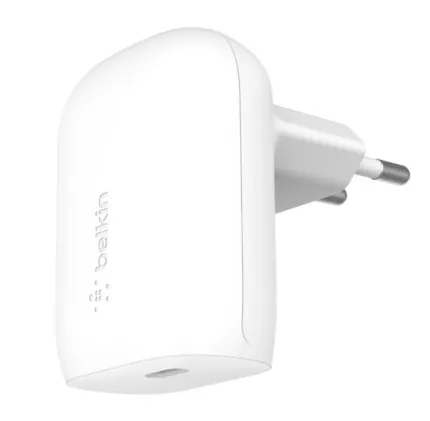 Зарядний пристрій Belkin 30W USB-С GAN PD PPS (White)