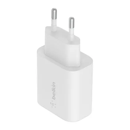 Блок живлення Belkin Home Charger 25W USB-C PD з кабелем USB-С > Lightning, 1m, PVC (White)