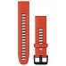 Ремінець Garmin 20mm QuickFit Flame Red/Graphite Silicone Bands (010-13279-04)