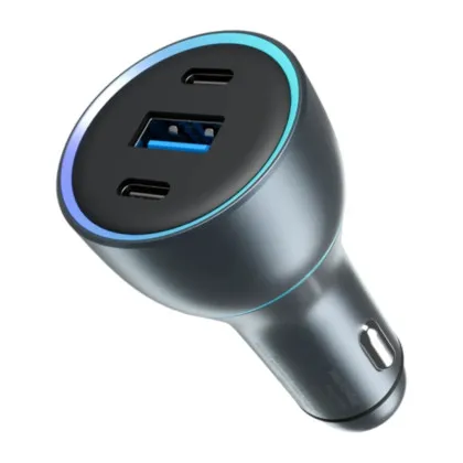 Автомобільний зарядний пристрій Proove Super Charge 130W (2 Type-C + USB) (Blue)