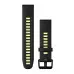 Ремінець Garmin 20mm QuickFit Black/Electric Lime Silicone (010-13279-03)