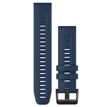 Ремінець Garmin 22mm QuickFit Captain Blue with Black Stainless Steel Hardware (010-13111-31)