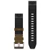 Ремешок Garmin 22mm QuickFit Leather/FKM Hybrid Strap, Tundra/Black (010-13225-07)