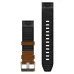 Ремешок Garmin 22mm QuickFit Leather/FKM Hybrid Strap, Brown/Black (010-13225-08)