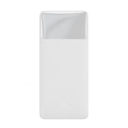 Портативний акумулятор Baseus Bipow Digital Display 10000 mAh, 15W (White)