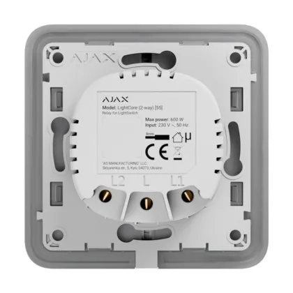 Вимикач одноклавішний Ajax LightSwitch (Black)