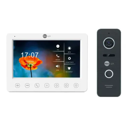 Комплект відеодомофону Neolight NeoKIT HD + WiFi (Black)