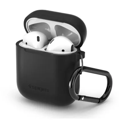 Захисний чохол Spigen Silicone Fit для AirPods / AirPods 2 (Black)