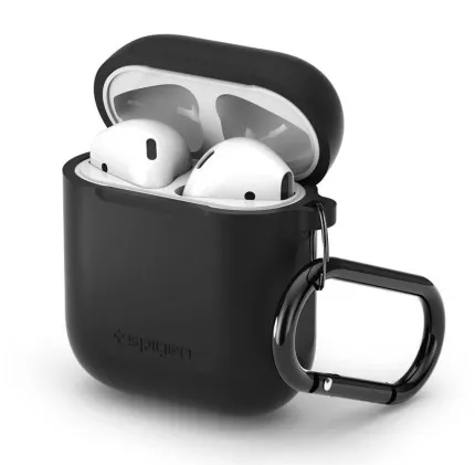 Захисний чохол Spigen Silicone Fit для AirPods / AirPods 2 (Black)