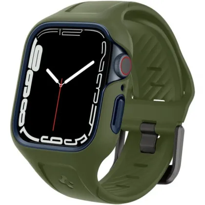 Чохол-ремінець Spigen Liquid Air Pro для Apple Watch 44/45mm (Moss Green)