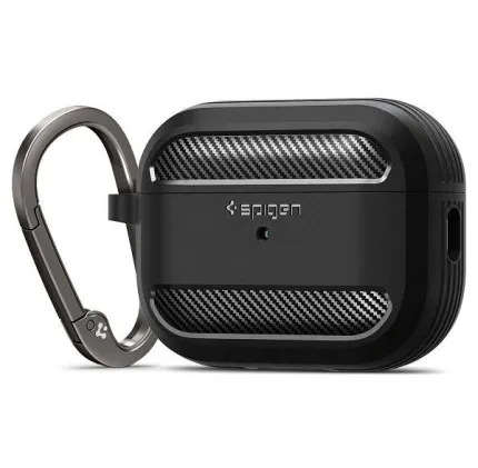 Захисний чохол Spigen Rugged Armor для AirPods Pro 2 (2nd/1st gen) (Black)