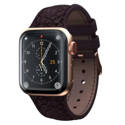 Ремінець Elements Njord Salmon Leather Strap для Apple Watch 42/44/45/49mm (Rust) (SL14123)