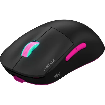 Игровая мышь HATOR Quasar 2 ULTRA 4K Wireless (Black/Pink) (HTM570BP)