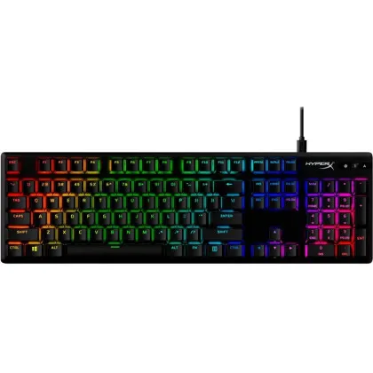 Клавіатура ігрова HyperX Alloy Origins 104key Red USB (Black) в Нововолинську