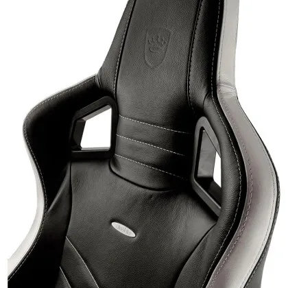 Кресло для геймеров Noblechairs EPIC Real Leather (Black/White/Red) в Бердичеве